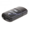 Czytnik kart USB 2w1 micro sd + M2 USB 2.0 czarny