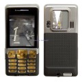 Obudowa SONYERICSSON C702 czrano-Srebrna full set 