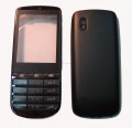 Obudowa NOKIA ASHA 300 srebrna z klawiatur