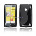 Pokrowiec BACK CASE LUX NOKIA 520 wzr S czarny