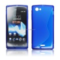 Pokrowiec BACK CASE LUX SONY J ST26i niebieski