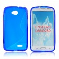 Pokrowiec BACK CASE LUX LG F60 niebieski