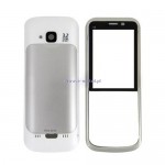 Obudowa NOKIA C5 srebrna + klawiatura