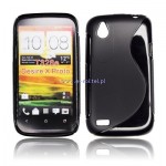 Pokrowiec BACK CASE LUX HTC DESIRE X wz�r S CZARNY