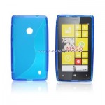 Pokrowiec BACK CASE LUX NOKIA 520 wz�r S niebieski