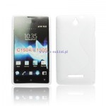 Pokrowiec BACK CASE LUX SONY XPERIA E, C1505 bia�y
