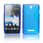 Pokrowiec BACK CASE LUX SONY XPERIA E, C1505 niebi
