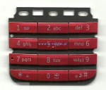 Klawiatura NOKIA ASHA 300 ORYGINALNA czerwona