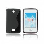 Pokrowiec BACK CASE LUX NOKIA 301czarny