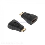Adapter HDMI gniazdo - wtyk mini HDMI 