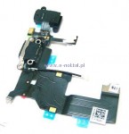 Ta�ma Iphone 5 ze z��czem �adowania czarne z��cze